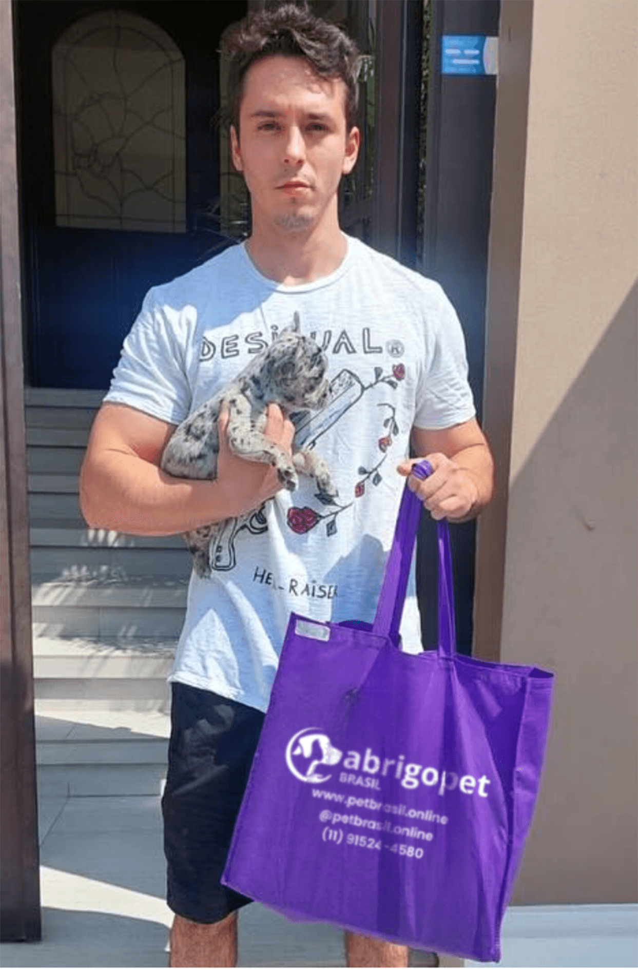 Ícaro com seu novo pet!